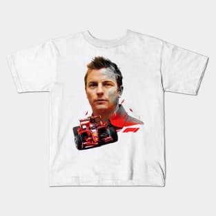 Kimi Raikkonen low poly II Kids T-Shirt